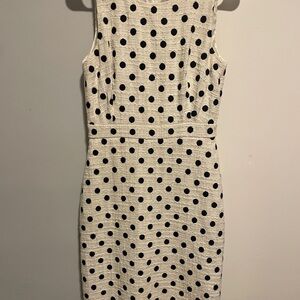 J Crew Tweed Polka Dot Sleeveless Sheath Dress - Size 4